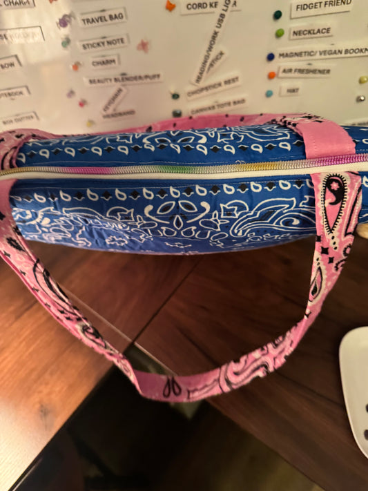 Multi color Bandana tote bag