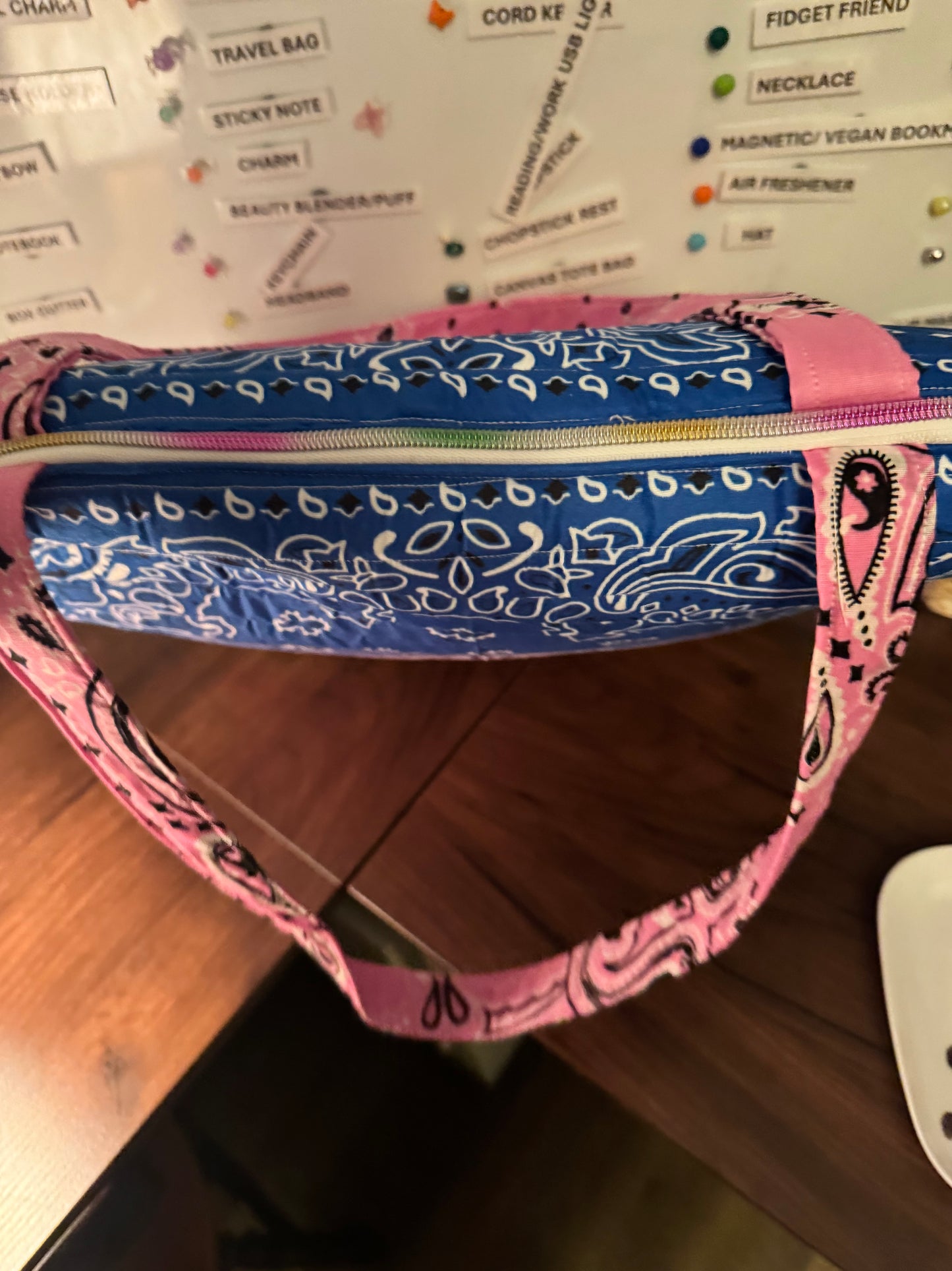 Multi color Bandana tote bag