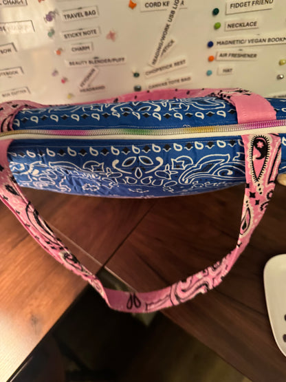 Multi color Bandana tote bag