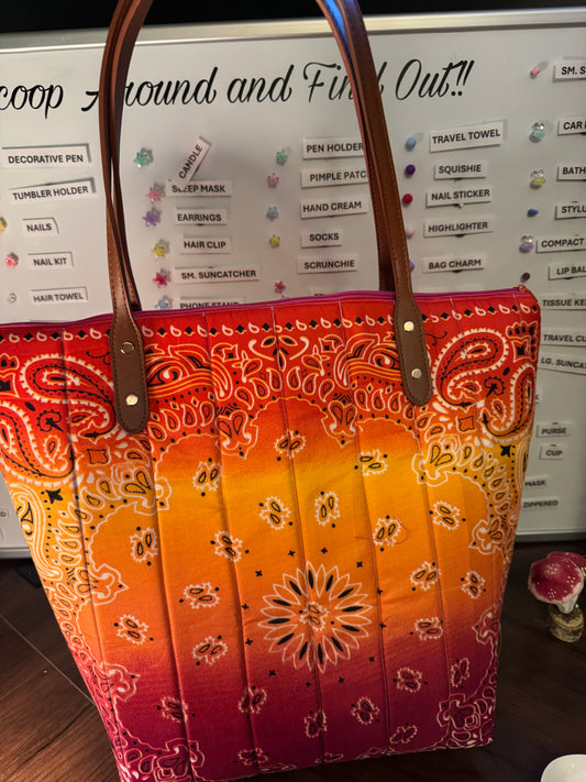 Sunset Bandana Tote Bag